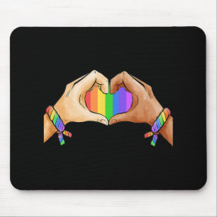 Gay Pride Clothing LGBT Rainbow Flag Heart Unity Muismat