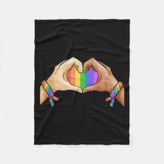 Gay Pride Clothing LGBT Rainbow Flag Pride Month Fleece Deken (Voorkant)