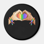Gay ?Pride Clothing Lgbt Rainbow Magneet (Voorkant)