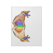 Gay ?Pride Clothing Lgbt Rainbow Notitieblok (Linkerzijde)