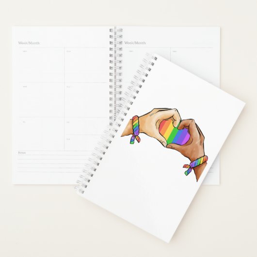 Gay ?Pride Clothing Lgbt Rainbow  Planner (Display)