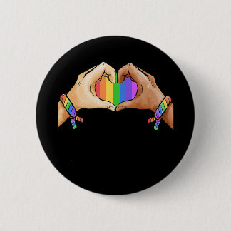 Gay ?Pride Clothing Lgbt Rainbow Ronde Button 5,7 Cm