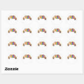 Gay ?Pride Clothing Lgbt Rainbow Ronde Sticker (Vel)