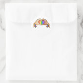 Gay ?Pride Clothing Lgbt Rainbow Ronde Sticker (Tas)