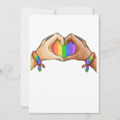 Gay ?Pride Clothing Lgbt Rainbow  Save The Date (Achterkant)