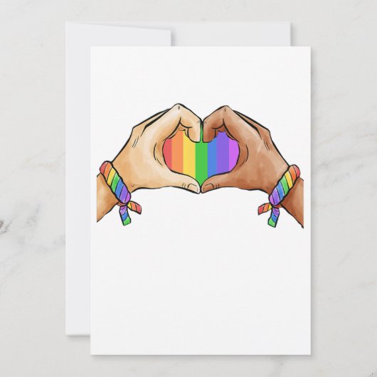 Gay ?Pride Clothing Lgbt Rainbow  Save The Date (Achterkant)