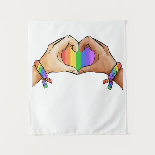 Gay ?Pride Clothing Lgbt Rainbow Wandkleed (Voorkant)