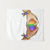 Gay ?Pride Clothing Lgbt Rainbow Wandkleed (Voorkant (horizontaal))