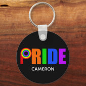 Gay Pride Cool Gepersonaliseerde LGBTQ Sleutelhanger (Achterkant)