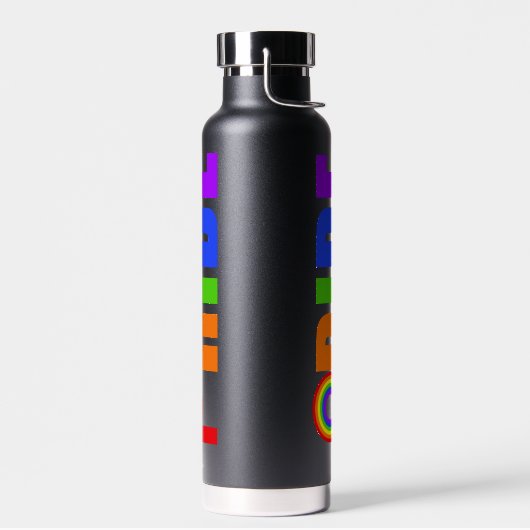 Gay Pride Cool Rainbow Persoonlijke LGBTQ Waterfles (Links)