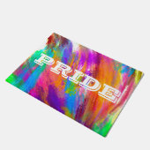 Gay Pride Crayon Scribble Rainbow Deurmat (Schuin)