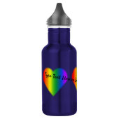 Gay Pride Custom Rainbow Love Bottle Waterfles (Links)