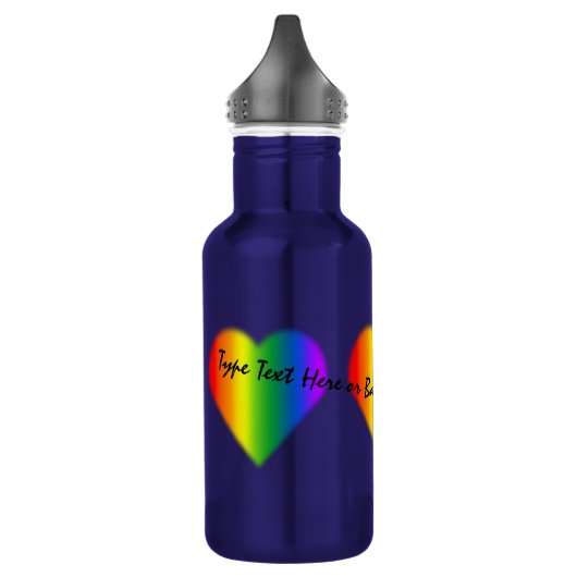 Gay Pride Custom Rainbow Love Bottle Waterfles (Links)