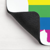 Gay Pride Dachshund/Wiener Muismat (Hoek)