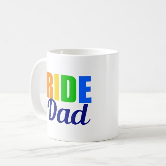 Gay Pride Dad Koffiemok (Voorkant links)