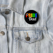 Gay Pride Dad LGBTQ Vaderdag Ronde Button 5,7 Cm (In situ)