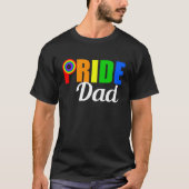 Gay Pride Dad LGBTQ Vaderdag T-shirt (Voorkant)