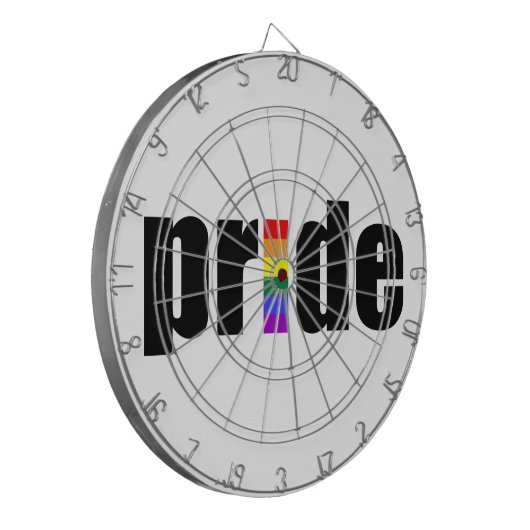 Gay Pride Dartbord (Voorkant Links)