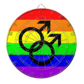 Gay Pride Dartbord (Voorkant)