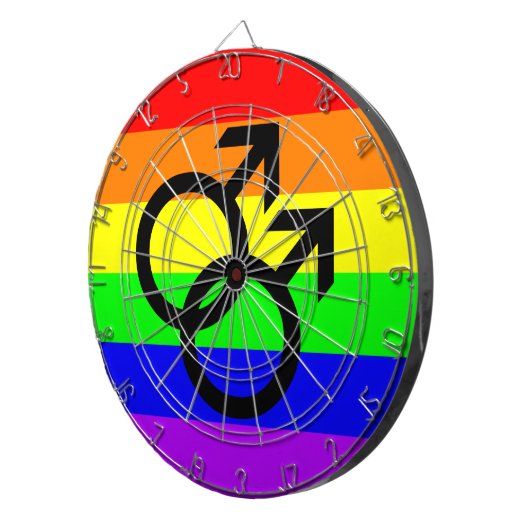 Gay Pride Dartbord (Voorkant Rechts)