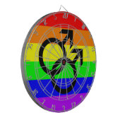 Gay Pride Dartbord (Voorkant Links)