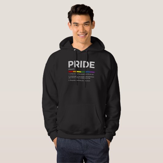 Gay Pride Definition Pride Month Hoodie (Voorkant volledig)