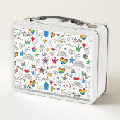 Gay Pride Doodle Pattern (Achterkant)