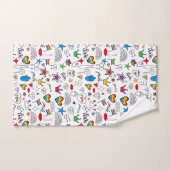 Gay Pride Doodle Pattern Bad Handdoek (Handdoek)
