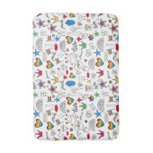 Gay Pride Doodle Pattern Badmat (Voorkant Verticaal)