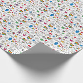 Gay Pride Doodle Pattern Cadeaupapier (Hoek)