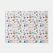Gay Pride Doodle Pattern Deurmat (Voorkant)