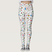 Gay Pride Doodle Pattern Leggings (Voorkant)