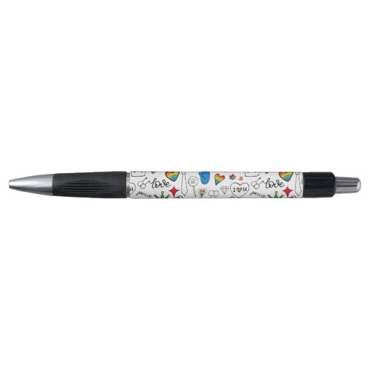 Gay Pride Doodle Pattern Pen (Voorkant)