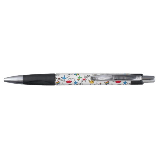 Gay Pride Doodle Pattern Pen (Achterkant)