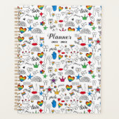 Gay Pride Doodle Pattern Planner (Voorkant)