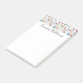 Gay Pride Doodle Pattern Post-it® Notes (Schuin)
