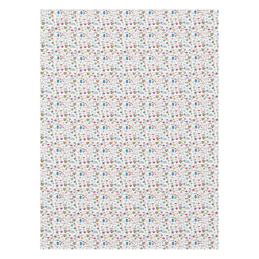 Gay Pride Doodle Pattern Tafelkleed (Voorkant)