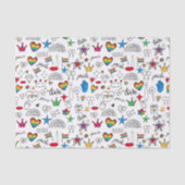 Gay Pride Doodle Pattern Tissuepapier (Voorkant)