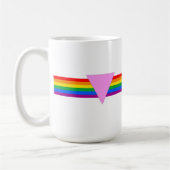 Gay Pride Driehoeksontwerp Koffiemok (Links)