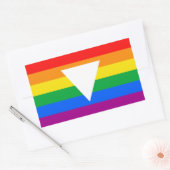 Gay Pride Driehoeksontwerp Rechthoekige Sticker (Envelop)