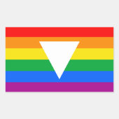 Gay Pride Driehoeksontwerp Rechthoekige Sticker (Voorkant)