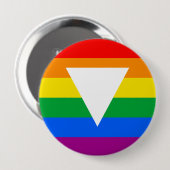 Gay Pride Driehoeksontwerp Ronde Button 4,0 Cm (Voorkant /achterkant)