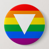 Gay Pride Driehoeksontwerp Ronde Button 4,0 Cm (Voorkant)