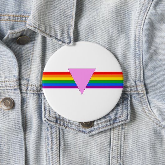 Gay Pride Driehoeksontwerp Ronde Button 4,0 Cm (In situ)