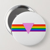 Gay Pride Driehoeksontwerp Ronde Button 4,0 Cm (Voorkant /achterkant)