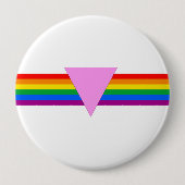 Gay Pride Driehoeksontwerp Ronde Button 4,0 Cm (Voorkant)