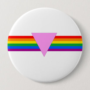 Gay Pride Driehoeksontwerp Ronde Button 4,0 Cm