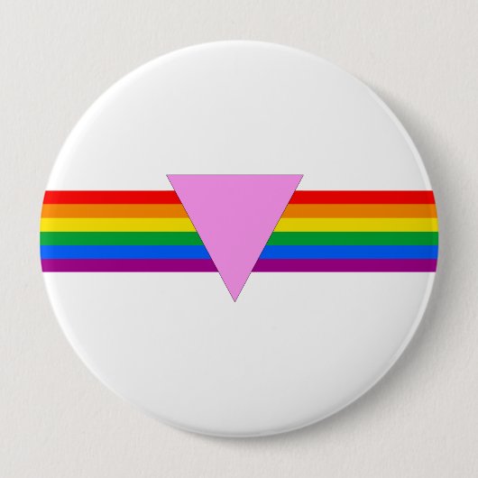 Gay Pride Driehoeksontwerp Ronde Button 4,0 Cm (Voorkant)