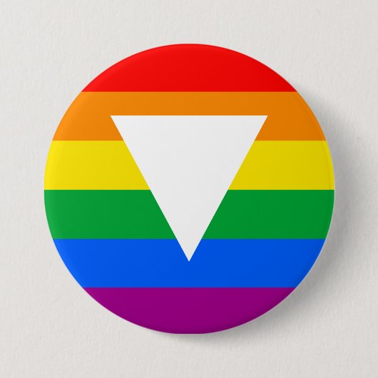 Gay Pride Driehoeksontwerp Ronde Button 7,6 Cm (Voorkant)