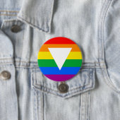 Gay Pride Driehoeksontwerp Ronde Button 7,6 Cm (In situ)